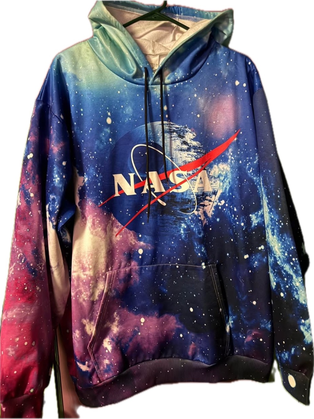 NASA 4-Piece Spacecore Streetwear Bundle Galaxy Hoodie 2XL Tees XL/XLT